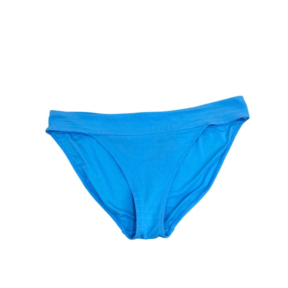 Aerie 2XL Women's Sailor Mid Rise Baby Blue Bikini Bottom Cruise Beach Pool Lake